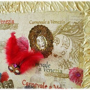 Acrylic painting on canvas CARNEVALE a Venezia image 2