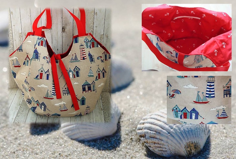 Geräumige Strandtasche / Shopper / Einkaufstasche Bild 1