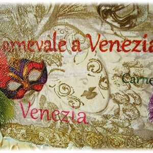 Acrylic painting on canvas CARNEVALE a Venezia image 4