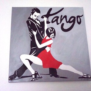 Acrylbild auf Leinwand TANGO-TÄNZER Bild 2