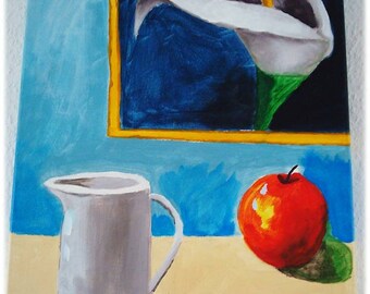 Peinture acrylique Nature morte (CALLA)