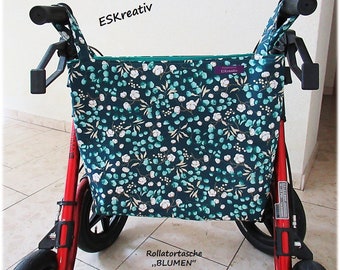 ROLLATOR BAG / SHOPPING BAG for rollators / wheelchairs "EUCALYPTUS"