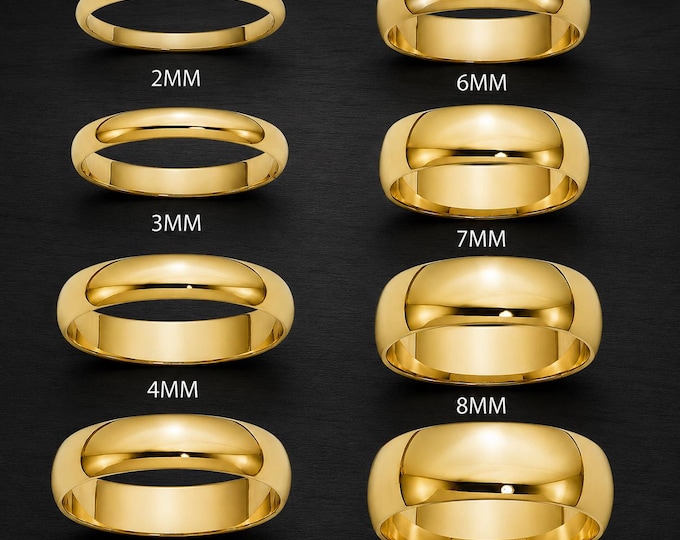 Personalised Couple Bands Set, Custom Gold Tungsten Wedding Rings for Him & Her, Engraved Matching Statement Rings, Dainty Jewelry Gift