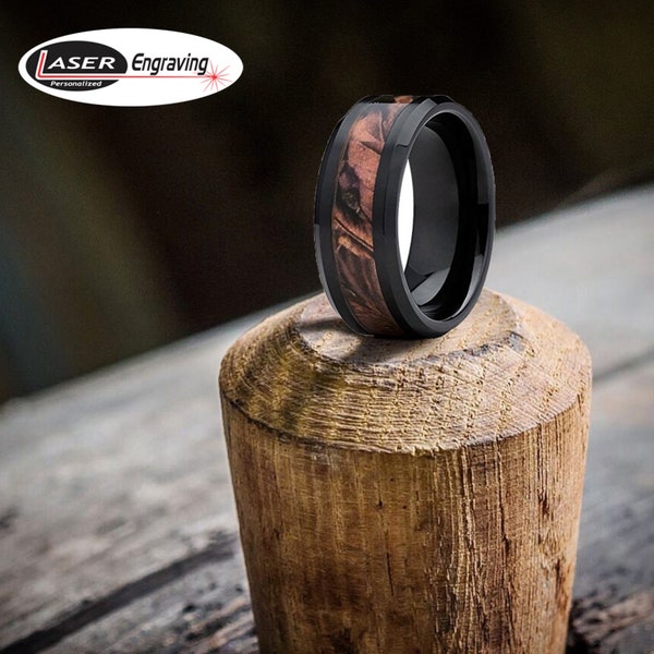 Camo Mens Ring Etsy