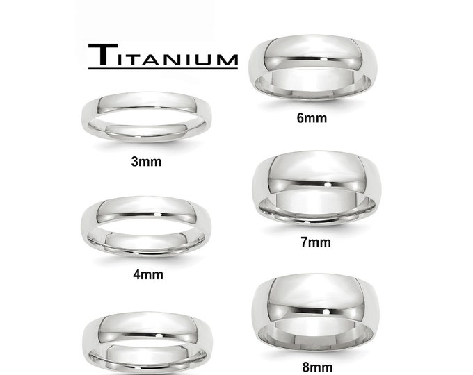 Wedding Bands for Him & Her, Silver Tungsten Ring Set in 2mm–8mm, Custom Engraved Titanium Ring, Hypoallergenic Jewelry Minimalist Ring