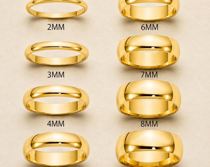 Personalized Gold Tungsten Wedding Band Set for Couples, Durable Comfort Fit His and Hers Statement Ring,  Custom Engraved Matching Rings
