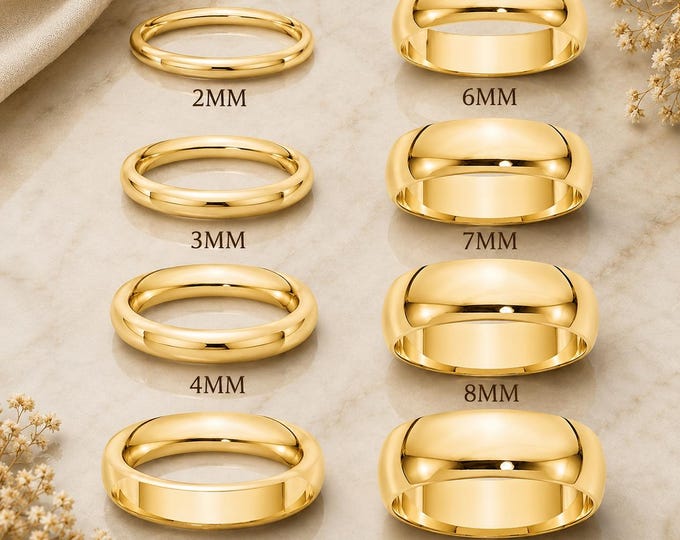 Personalized Tungsten Wedding Ring Set, Custom Engraved Gold Tungsten Band, His and Hers Matching Rings, Comfort Fit Wedding Promise Gift