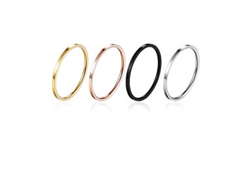 Custom 2mm Tungsten Wedding Band, Scratch-Resistant, Hypoallergenic, Rose Gold Jewelry