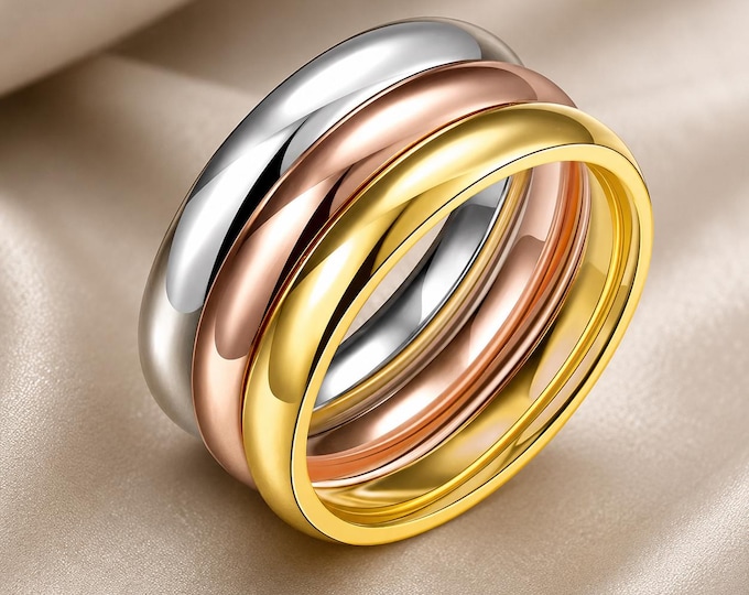 Hypoallergenic Slim Minimalist Ring, Custom 2mm Tungsten Carbide Wedding Band, Matching Couple Ring, Durable Comfort Fit Anniversary Gift