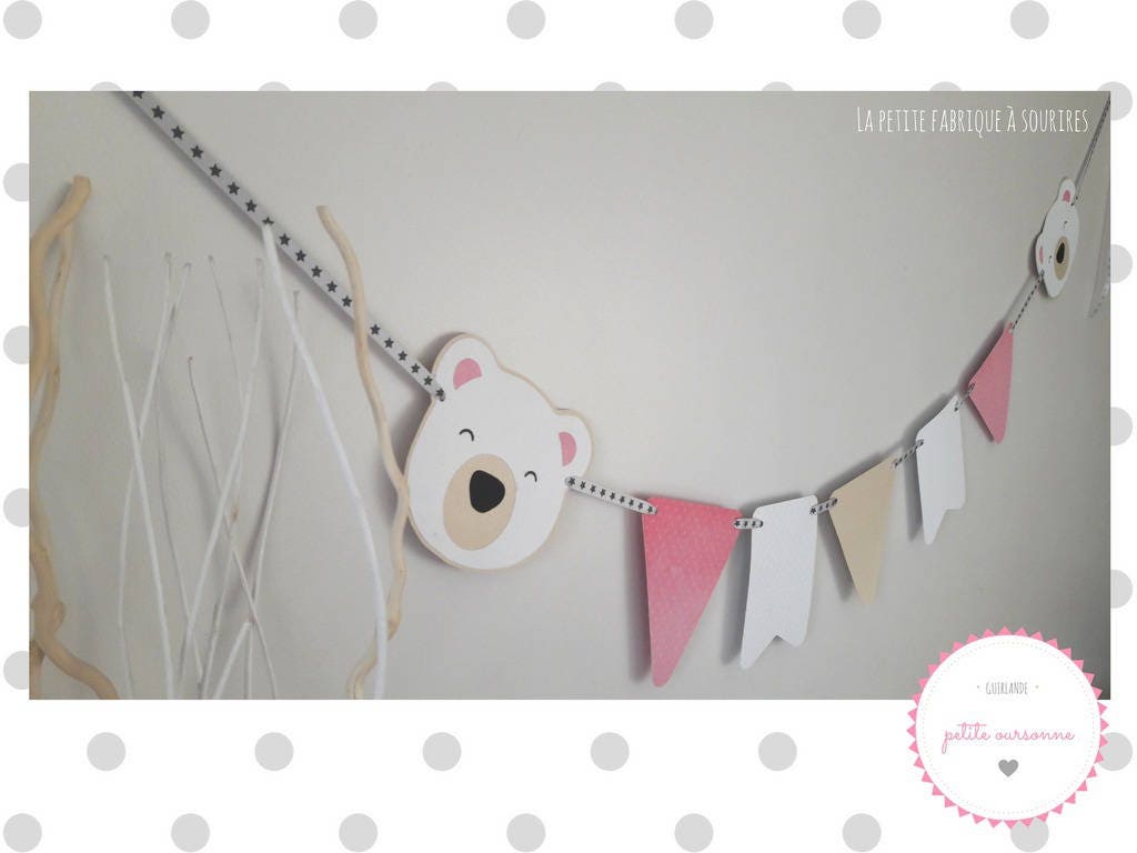 Guirlande Oursonne Pour Décorer La Chambre de Votre Petite Chérie