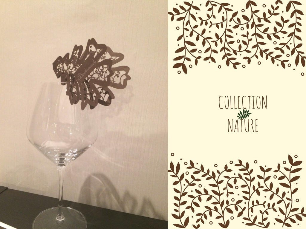 Lot de 6 Marques-Place Feuillage Très Délicatement Ajourés