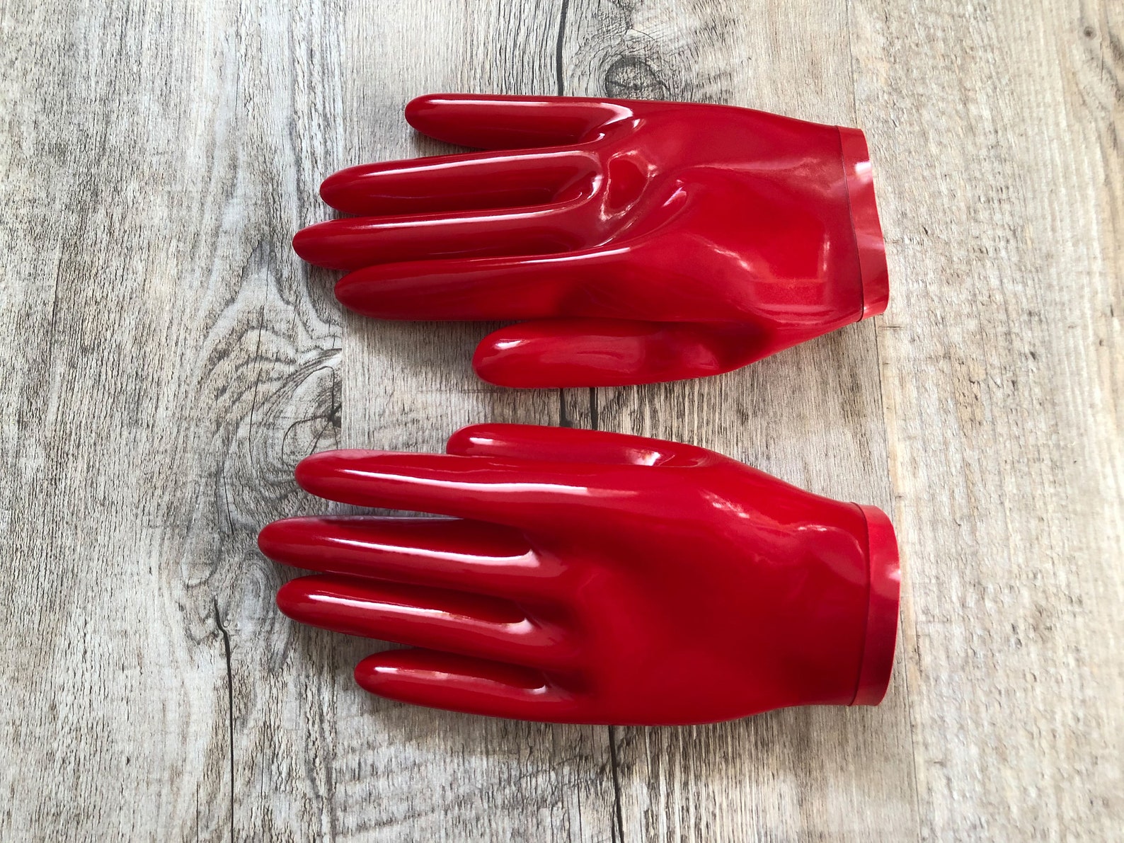 Latex Gloves Red STRICT GLOVES Red Latex Gloves Sexy Etsy
