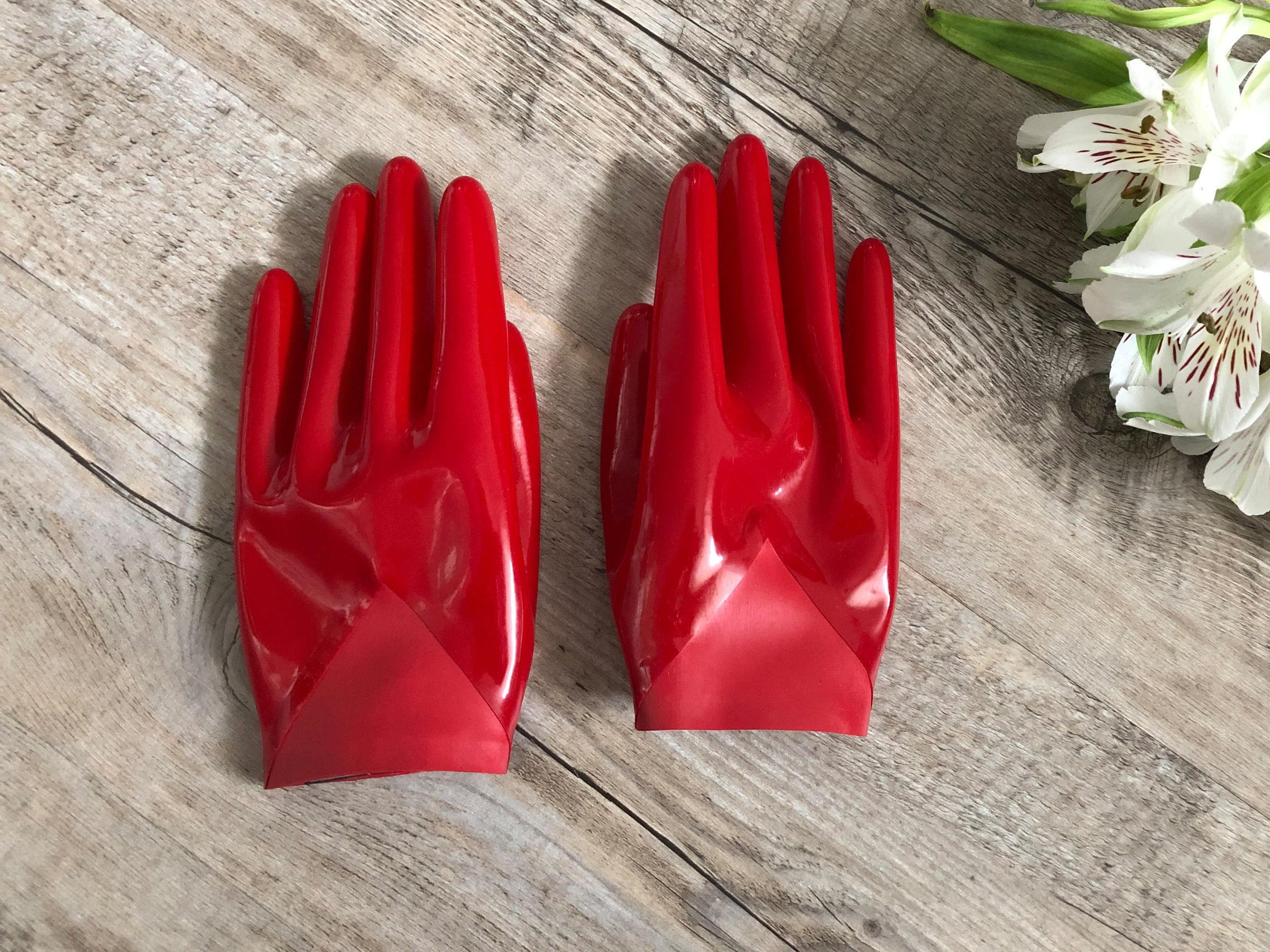 Latex Gloves TRIANGLE GLOVES MATTE Sexy Latex Gloves Latex Etsy