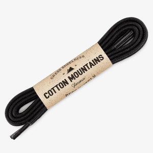 Black shoelaces, Dress shoe laces, Boot Laces, Round waxed cotton shoelaces, Groomsmen gift, Valentines Gift - 29.5"/31.5"/53" Length
