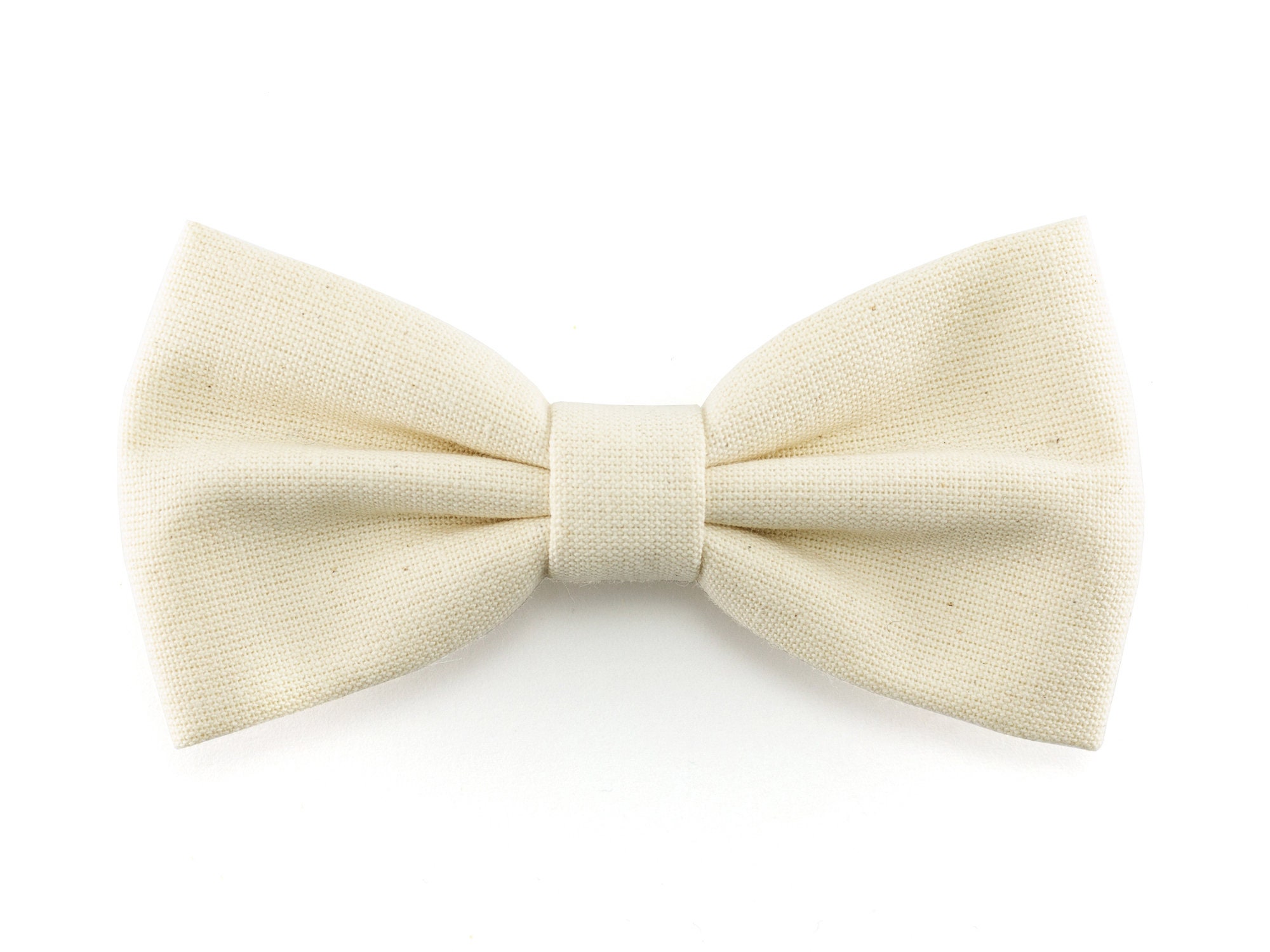 Cream bow tie for men ivory wedding groomsmen bowtie groom | Etsy