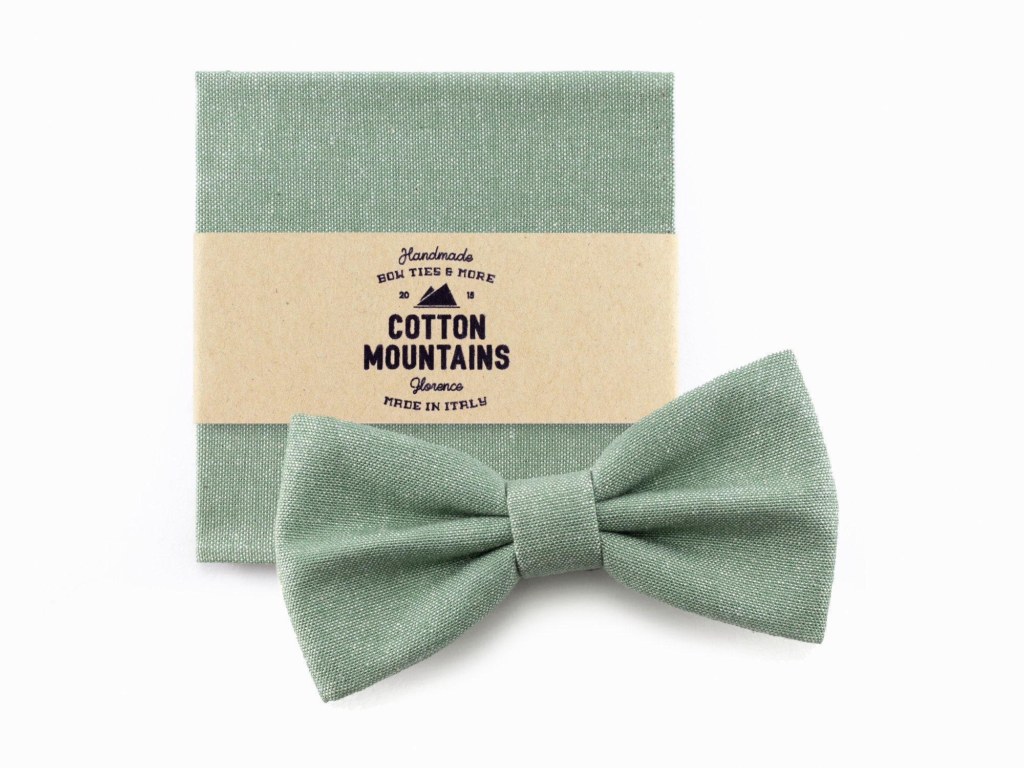 Sage green pre-tied bow ties for men  Wedding bow ties and neckties for groomsmen and groom
