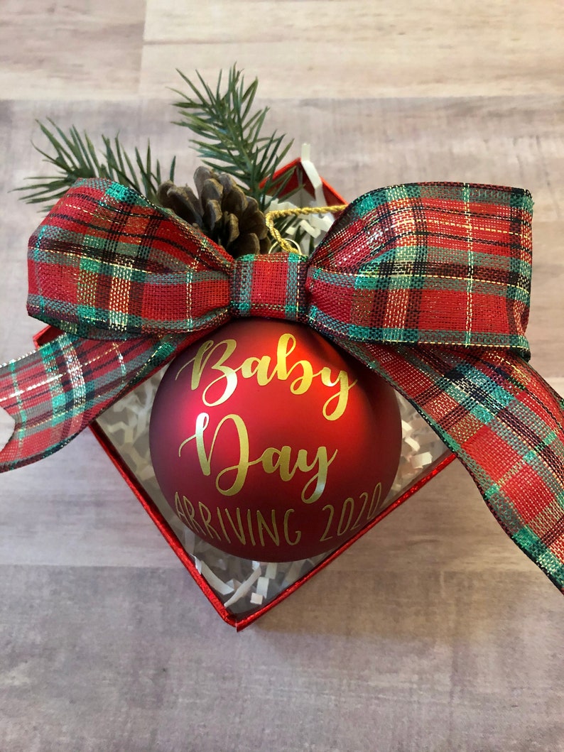 Pregnancy Announcement Ornament Pregnancy Announcement Grandparents Grandparent Reveal Baby Reveal Pregnancy Announcement Ornament