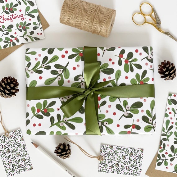 Eco Christmas Wrapping Paper Recyclable Wrapping Paper Minimal White  Christmas Wrapping Paper 