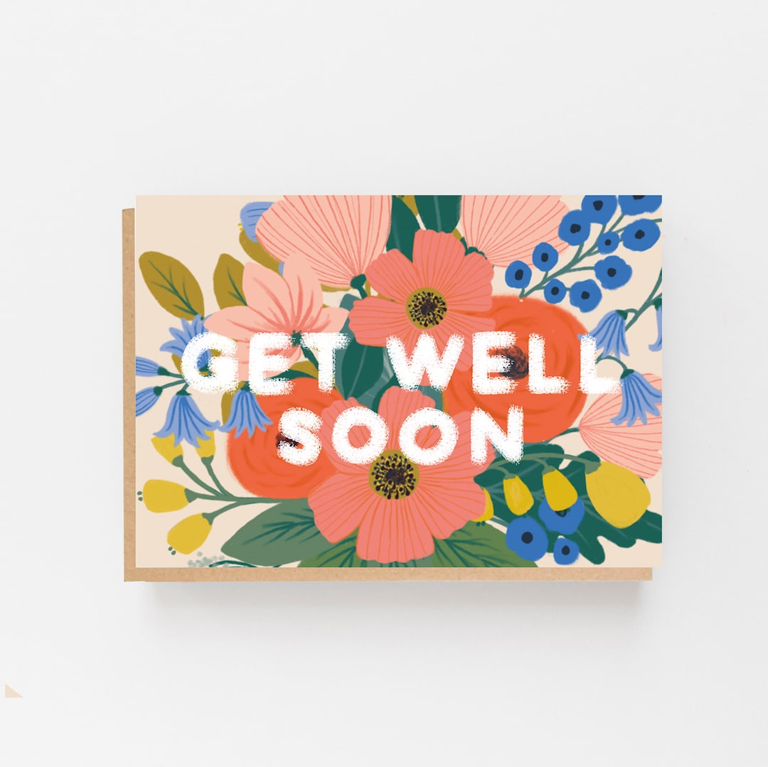 Colourful Greetings to Brighten Their Recovery - Floral Get Well Soon ...