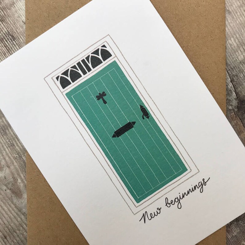 new start house warming new home card New beginnings card