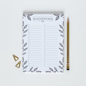 SALE Shopping List - List Pad - Notepad - Gift Notepad - Mothers Day Gift - Kitchen Notepad - Grocery List - To Do List Notepad