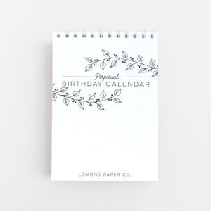 Calendario da tavolo perpetuo di compleanno - Calendario di compleanno - Calendario da tavolo - Lista di compleanno - Compleanni - Anniversari