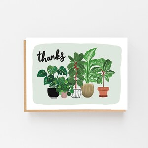 Bedankkaart - planten