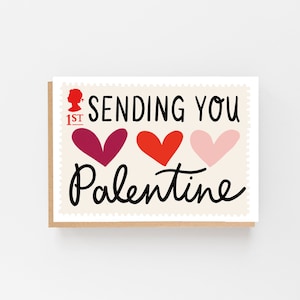 Vous envoyer de l’amour Palentine - Carte d’amitié - Carte illustrée - Carte BFF - Carte Galentine