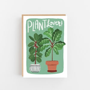 Plant Lover wenskaart - Plant Lover vriendschapskaart - luxe wenskaart