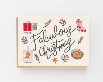 Fabulous Christmas Card - Illustrated Christmas Card - Christmas Card Set