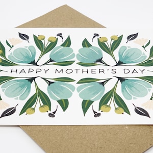 Happy Mother's Day Card Stylish Mum Card Illustrated Mother's Day Card ...