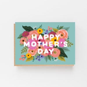 Fröhliche Muttertagskarte - Florale Muttertagskarte - Mama Karte - Muttertagskarte