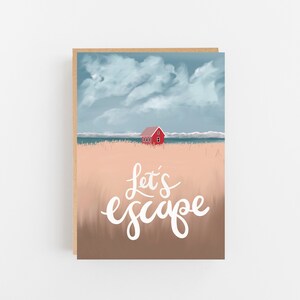 Let es Escape Karte | Valentinstagskarte | Freundschaftskarte | Liebeskarte | Urlaubskarte