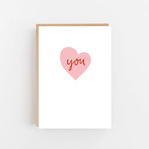 Exprimez votre amour avec notre carte You Love – Parfaite pour la Saint-Valentin. Montrez votre affection avec notre carte cœur rose.