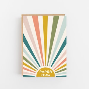 Envoyez un câlin avec une carte en papier fabriquée à la main - câlin en papier - toutes les occasions - vous me manquez - amitié - carte de verrouillage - carte de quarantaine