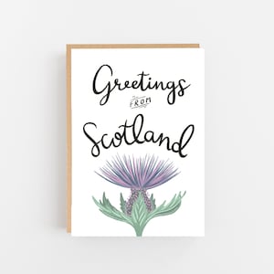 Carte écossaise « Salutations de l’Ecosse »
