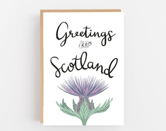 Scottish Card "Greetings From Scotland"