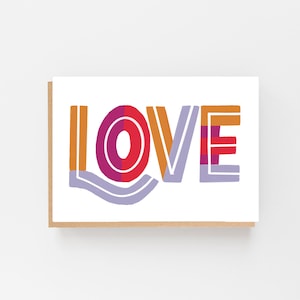 Biglietto d'auguri "Love in Colour" / Diffondi l'amore con il nostro splendido biglietto di auguri "LOVE in Colour"!