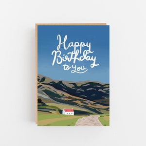 Festeggia un'occasione speciale con stile con questa splendida cartolina con paesaggio Scottish Bothy / Buon compleanno - Scottish Bothy - Cartolina con paesaggio