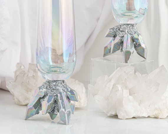 MADE-TO-ORDER: Crystal Champagne Flutes (Set of Two)