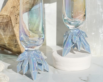 MADE-TO-ORDER: Crystal Champagne Flutes (Set of Two)