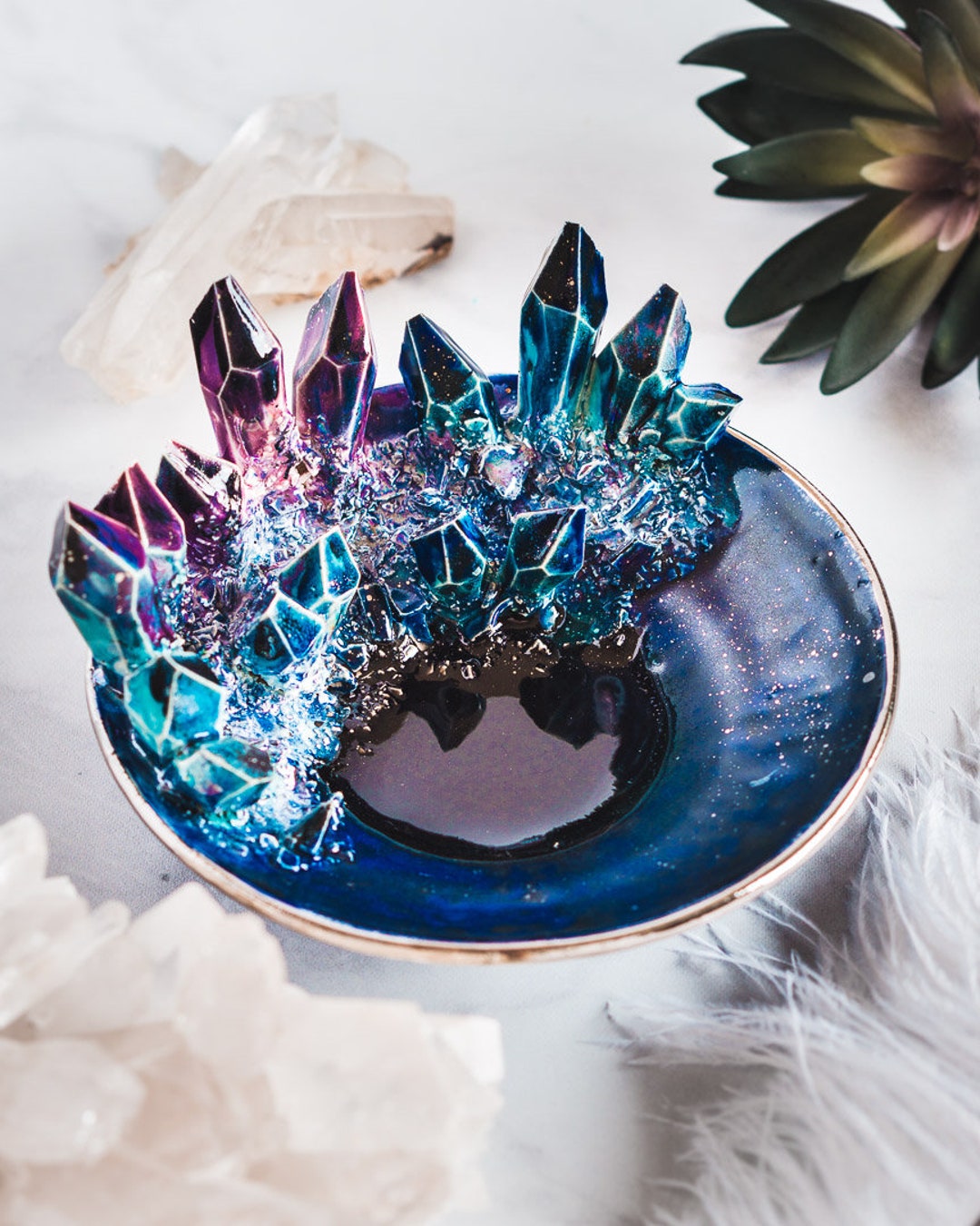 Aura Andromeda Crystal Dish Handmade ceramic crystal Etsy 日本