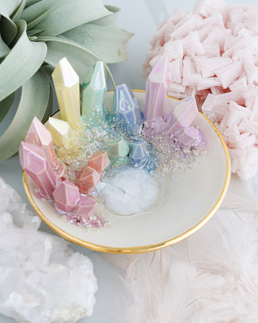 Ceramic Rainbow Crystal Dish Handmade ceramic Etsy 日本