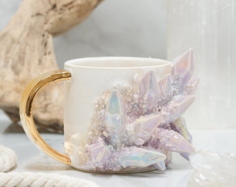 Andromeda Crystal Mug Handmade Mug for a Unique and Artistic Way to Enjoy  Your Favorite Hot Beverage With a Touch of Natural Beauty 