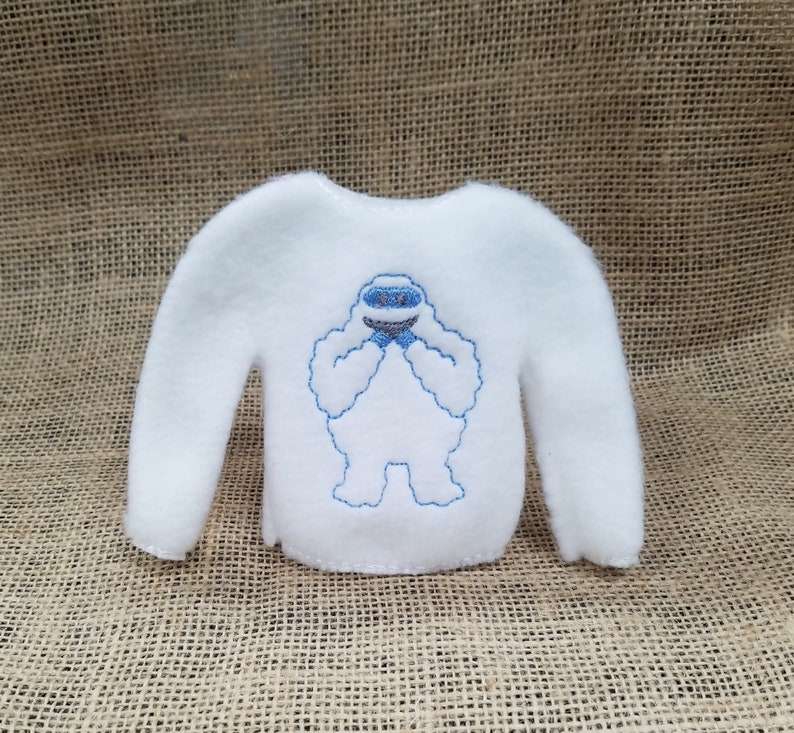 Yeti Elf Sweater Elf Clothes Elf Costume Doll Shirt Doll Etsy