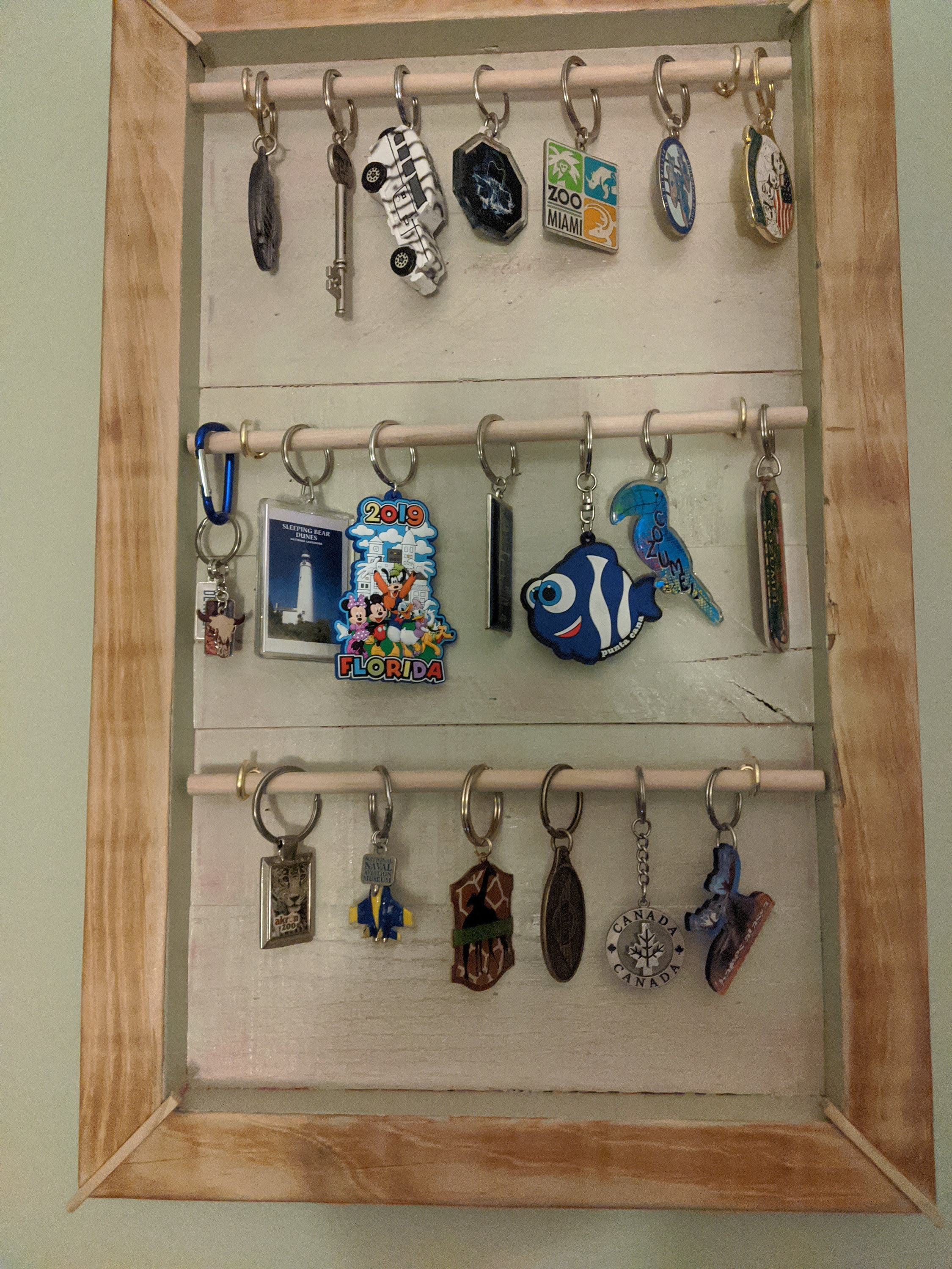 Souvenir Keychain Display Reclaimed Wood Jewelry Display Etsy
