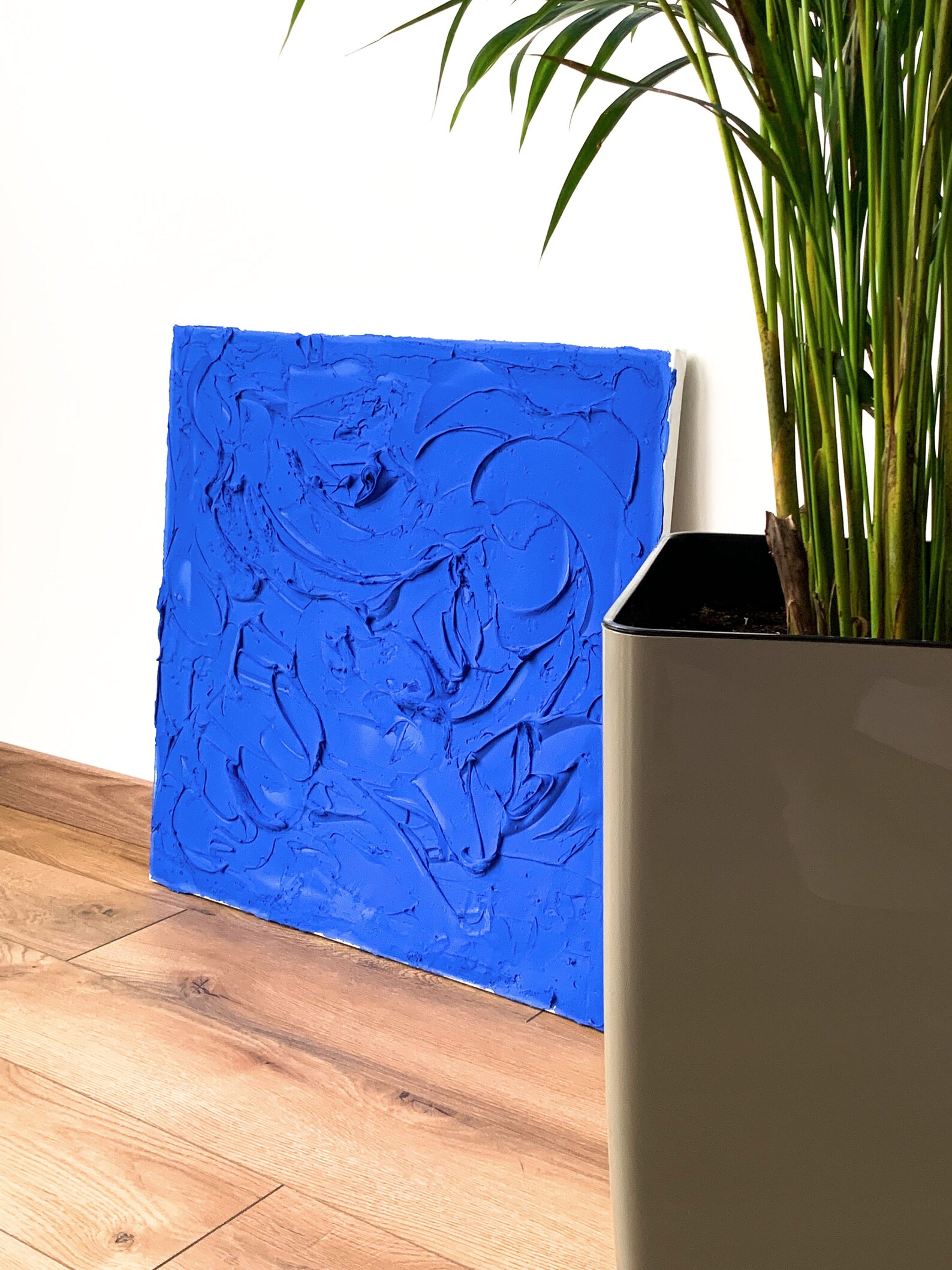 Yves Klein Blue Monochrome Textured Art Ultramarine Etsy