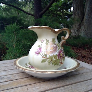 Vintage Basin and Pitcher - Etsy
