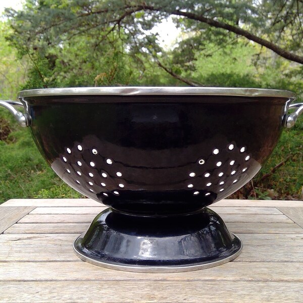 Enamel Colander Etsy