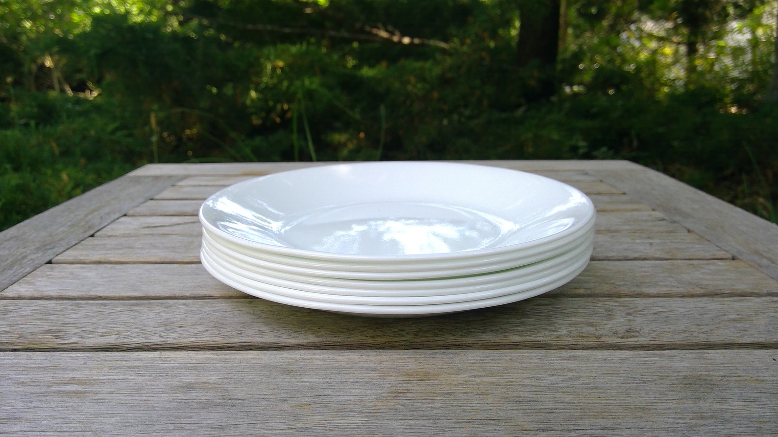 ALL White Plates LIKE NEW Corelle Dessert Bread Plates 7 Etsy